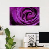 紫のバラポスター ポスター (ホームオフィス)