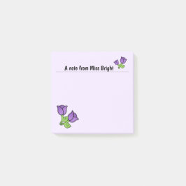 紫のバラポストイットノート ポストイット