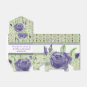 紫のバラ模様 フェイバーボックス (折り畳みなし)