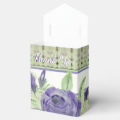 紫のバラ模様 フェイバーボックス (オープン)