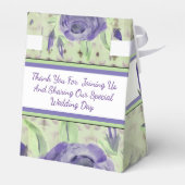 紫のバラ模様 フェイバーボックス (裏面サイド)