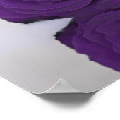 紫のバラ王室のアルファベットの座席表 ポスター (角)