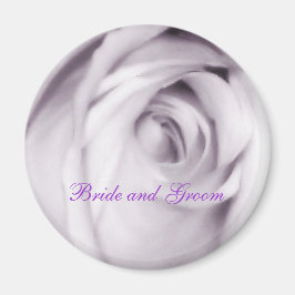 紫のバラ磁石（新郎新婦） マグネット