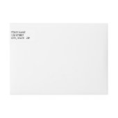 紫のバラ結婚の写真 ラップアラウンドラベル (正面)