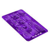 紫のバラ花びら2018カレンダー マグネット (右側)