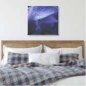 紫のバラ花 キャンバスプリント (インサイチュ (寝室))