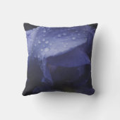 紫のバラ花 クッション (裏面)