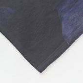 紫のバラ花 フリースブランケット (角)