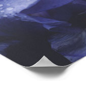 紫のバラ花 ポスター (角)