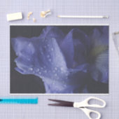 紫のバラ花 薄葉紙 (クラフト)