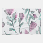 紫のバラ キッチンタオル (横)