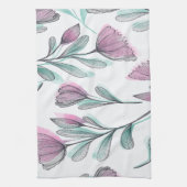 紫のバラ キッチンタオル (縦)