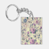 紫のバラ キーホルダー (正面左)