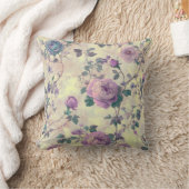 紫のバラ クッション (ブランケット)