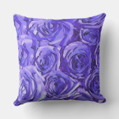 紫のバラ クッション (裏面)
