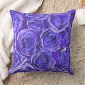 紫のバラ クッション (ブランケット)