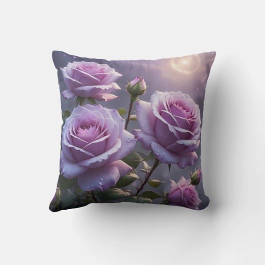 紫のバラ クッション (裏面)