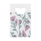 紫のバラ クレジットカード栓抜き (裏面)