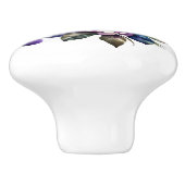 紫のバラ セラミックノブ (側面)