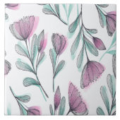 紫のバラ タイル (正面)