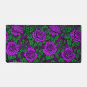 紫のバラ デスクマット (正面)