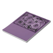 紫のバラ ノートパッド (回転)