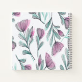 紫のバラ ノートブック (裏面)