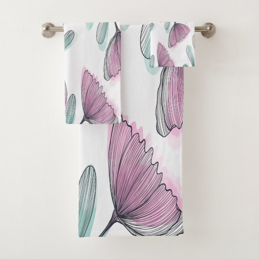 紫のバラ バスタオルセット (インサイチュ)