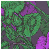 紫のバラ ファブリック (クローズアップ)