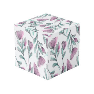 紫のバラ フォトキューブ