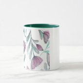 紫のバラ マグカップ (中央)