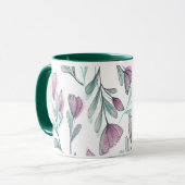 紫のバラ マグカップ (正面左)