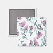 紫のバラ マグネット (正面/裏面)