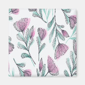 紫のバラ マグネット (正面)