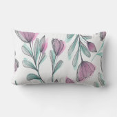 紫のバラ ランバークッション (裏面)