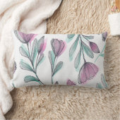 紫のバラ ランバークッション (ブランケット)