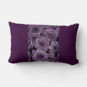 紫のバラ ランバークッション (裏面)