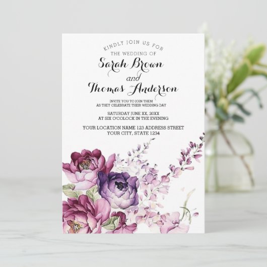 紫のバラ 招待状 (スタンド正面)