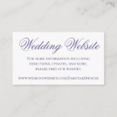 紫のバラ |水エレガント色フローラサイト エンクロージャーカード (裏面)