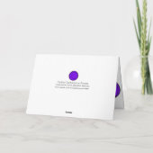 紫のバレーボ感謝していール サンキューカード (裏面)