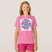 紫のバーディTシャツ Tシャツ (正面フル)