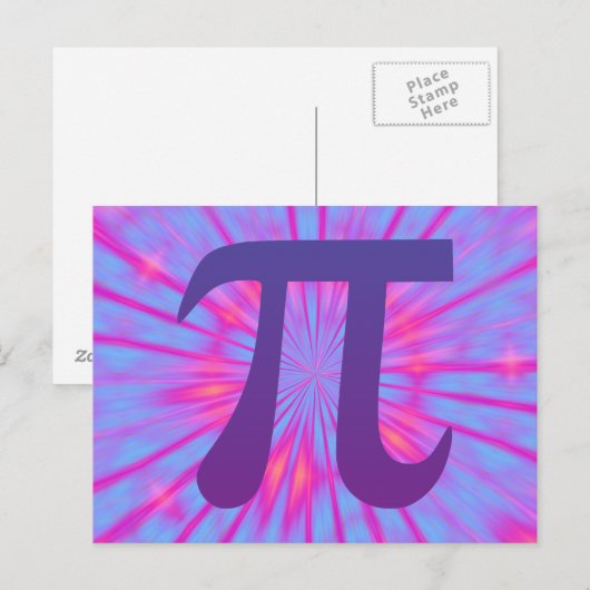 紫のパイ ポストカード (正面/裏面)