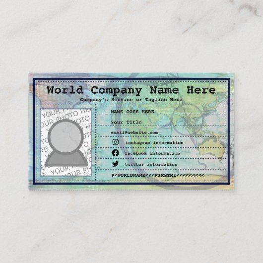 紫のパスポート 名刺 (裏面)