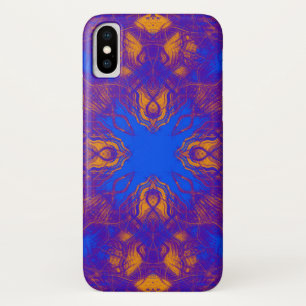 紫のパタサイケデリックーン iPhone X ケース
