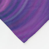 紫のパッションフリースブランケット。 フリースブランケット (角)