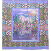 紫のパラダイスシャワーカーテン シャワーカーテン (正面)