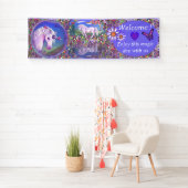 紫のパラダイスバナー 横断幕 (インサイチュ)