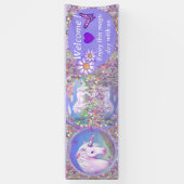 紫のパラダイスバナー 横断幕 (縦)