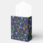 紫のパンジー特別ギフトテント フェイバーボックス (オープン)