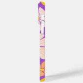 紫のパーソナライズされたグラデーションフローラ野花 Case-Mate iPhoneケース (裏面 / 左)